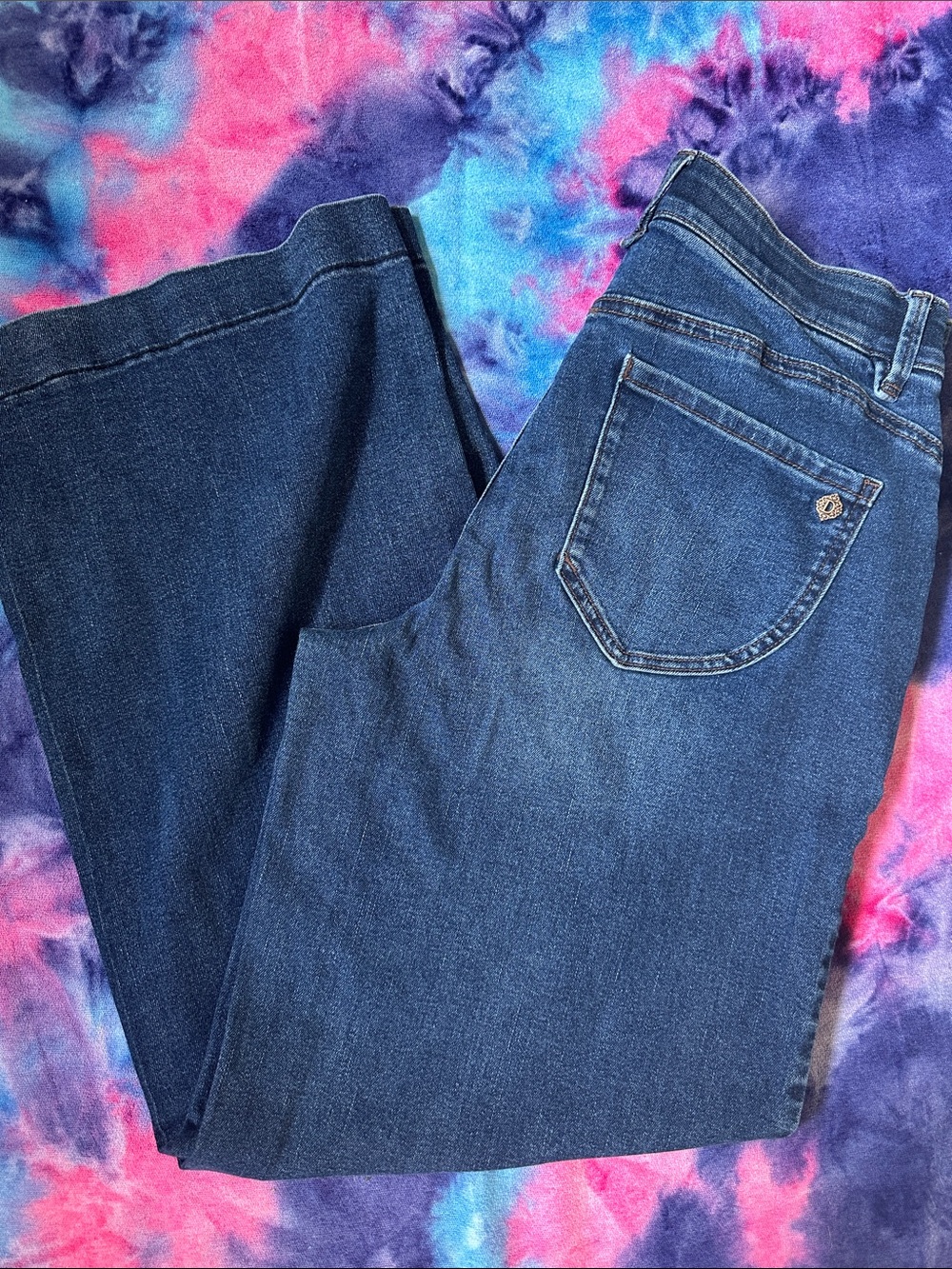 Democracy Women's Dark Blue Wide Leg Jeans